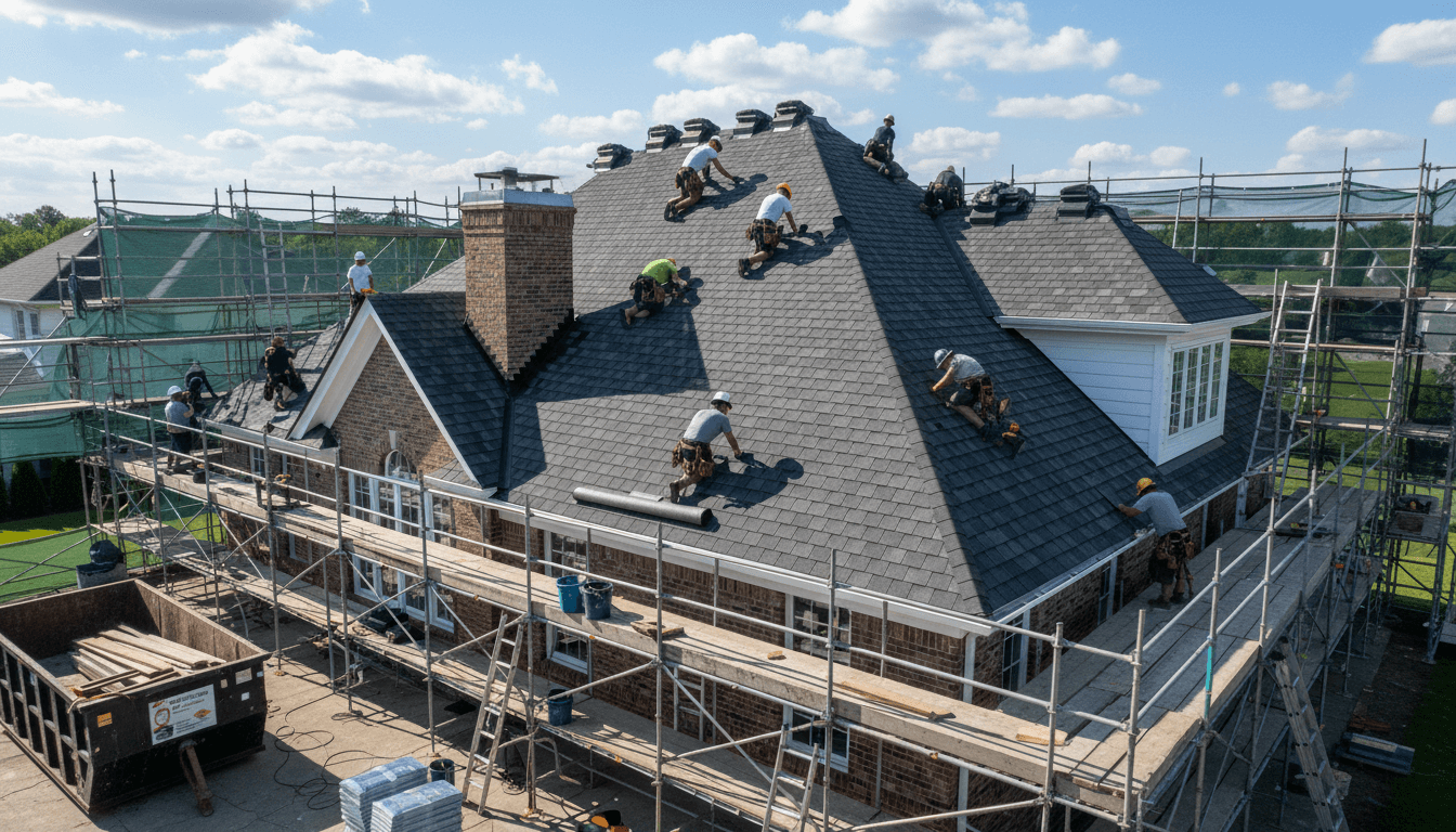 Installation d'un velux sur une toiture en pente
